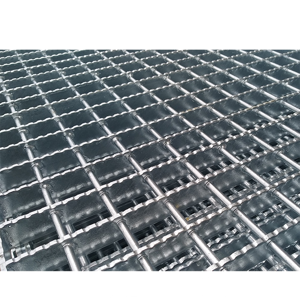 Galvanized metal serrated steel gratings standard weight kg m2