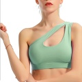 Women exercise top with built in bra