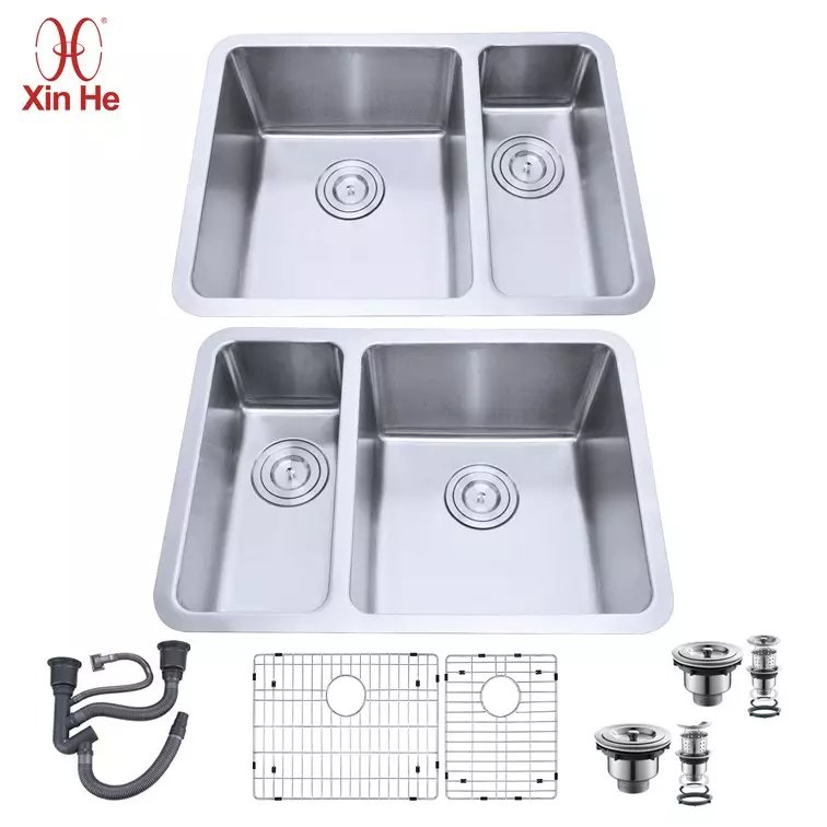 Custom Size Kitchen Sink Double Bowls