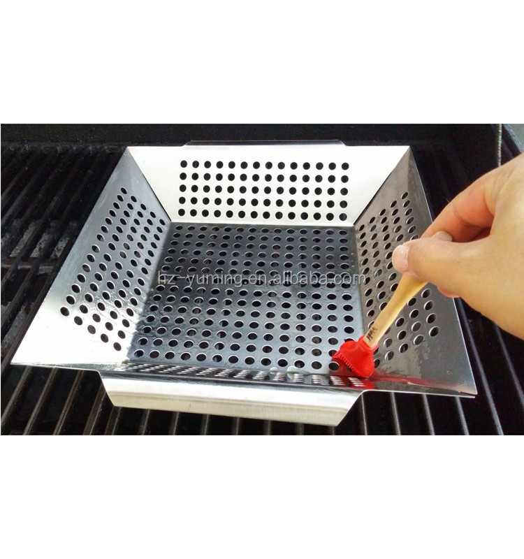 Amazon hot sale stainless steel bbq grill basket