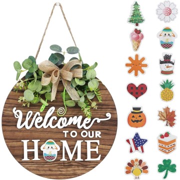 Rustic Wood Wreaths for Front Door Decorations