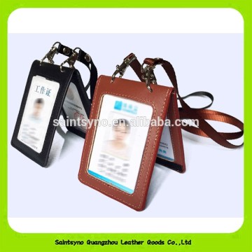16448 High quality personalized leather travel pass card holder