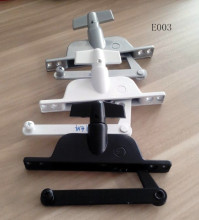 automatic jalousie window operator with crank handle