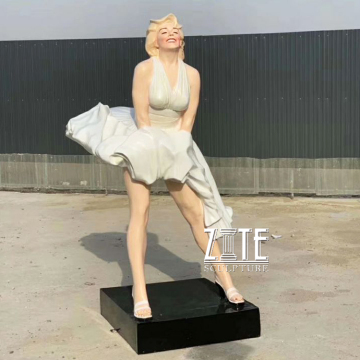 Life size fiberglass sexy movie star resin marilyn monroe statue