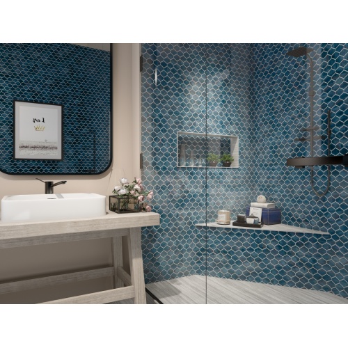 Tear of lover Mosaic Tile Emerald Mosaic Tile