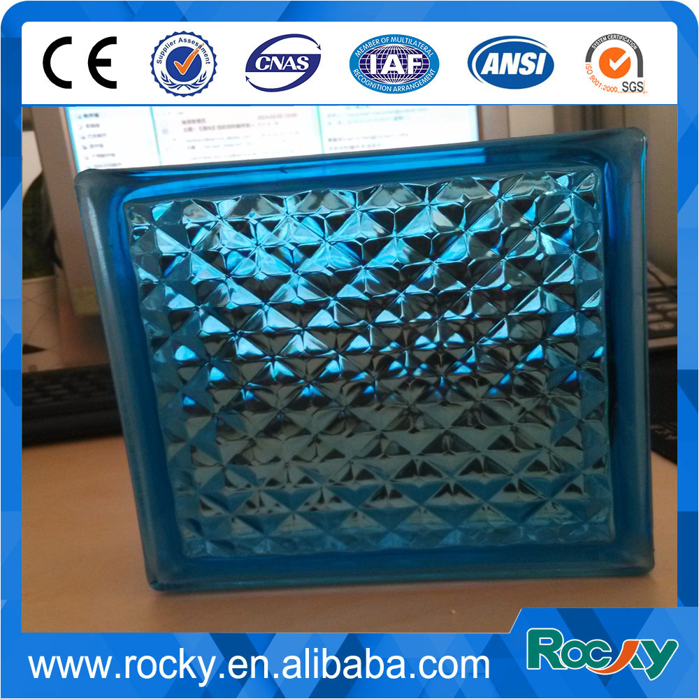 Cheap price color corner glass block manufacturers