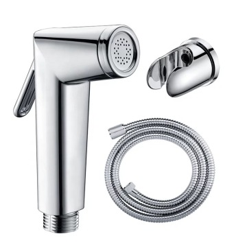 Kit e tubo flessibile Shattaf per bidet in ottone resistente con imballaggio in blister