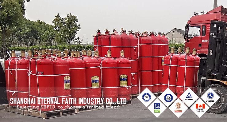 SEFIC brand high pressure carbon dioxide co2/Argon/Nitrogen/Oxygen gas cylinder