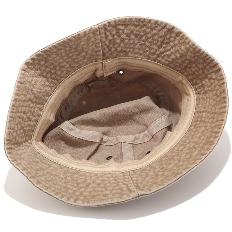 Wholesale plain washed frayed bucket hat