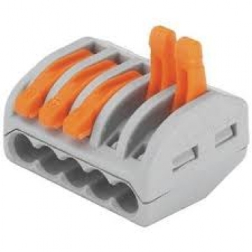 Compact Splicing LED Equivalent wago terminal block connectors for All Conductor Types (222 Series)