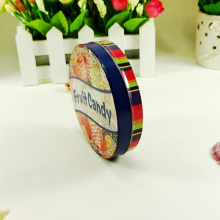 tin metal round cheap golf packaging box