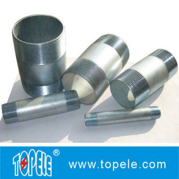 Customized Precise Thread Electro-galvanized Rigid Conduit Nipple Steel Imc Conduit And Fittings