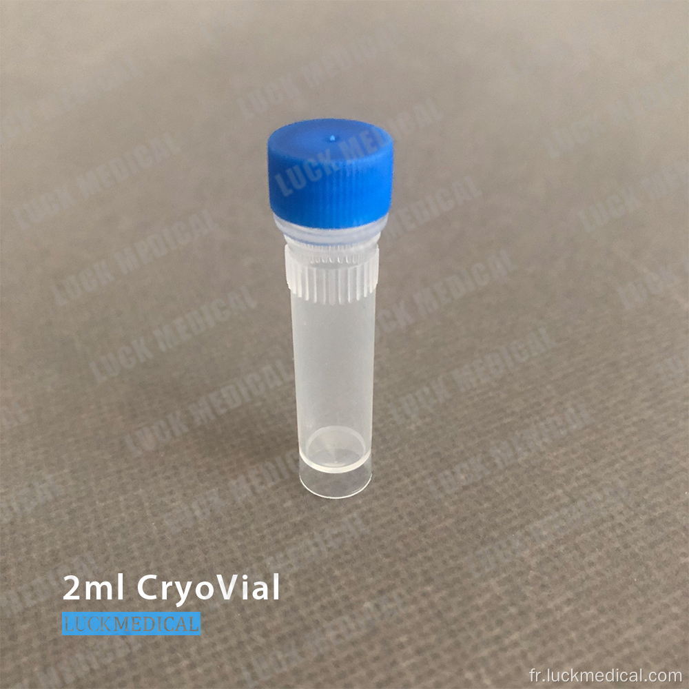 Cryovials 2 ml laboratoire Utiliser CE
