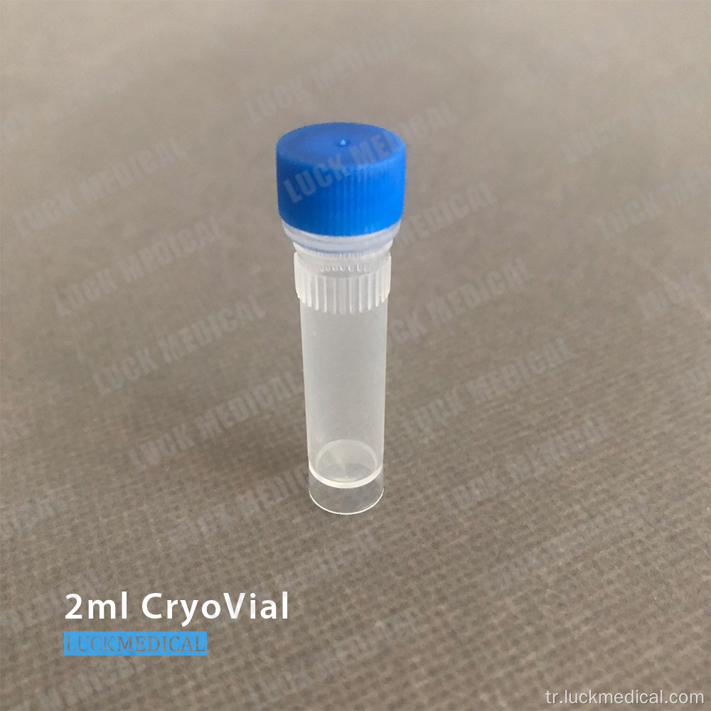 Cryovials 2ml laboratuvar CE kullanın