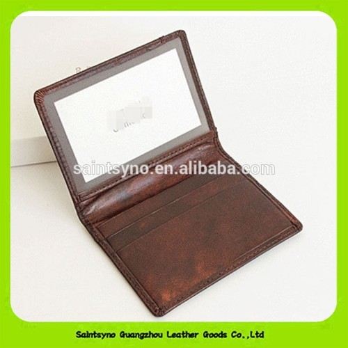 16509 Promotion gift name visa PU leather card holder OEM