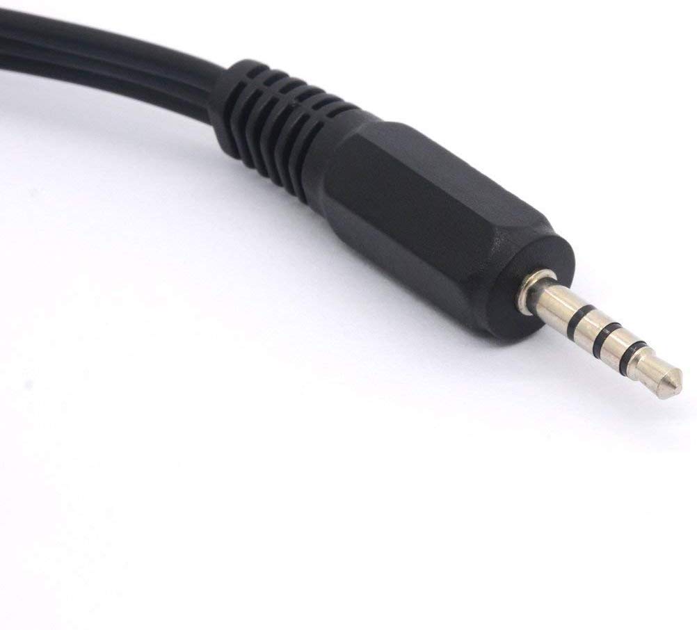 Ome Factory 3.5mm Audio Jack Male to 3 RCA Female Jack Adapter Swapter Audio Cable for AV TV