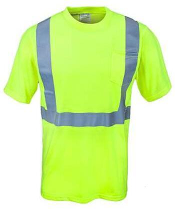 Men's Yellow High Visibility Work Shirt