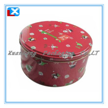 Round Cookie Tin Box