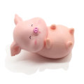 6 sztuk / zestaw żywica różne style Cartoon Pig Charms Kawaii Piggy Ornament rzemiosło dla bajkowego ogrodu dekoracja biurowa akcesoria do majsterkowania