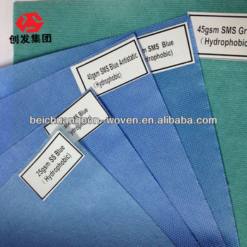 100% PP Spunmelt Fabric Nonwoven Fabric for medical bed sheet