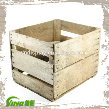 Reclaimed Wood Bottle Crate, Wooden Crate Box, Storage Crate