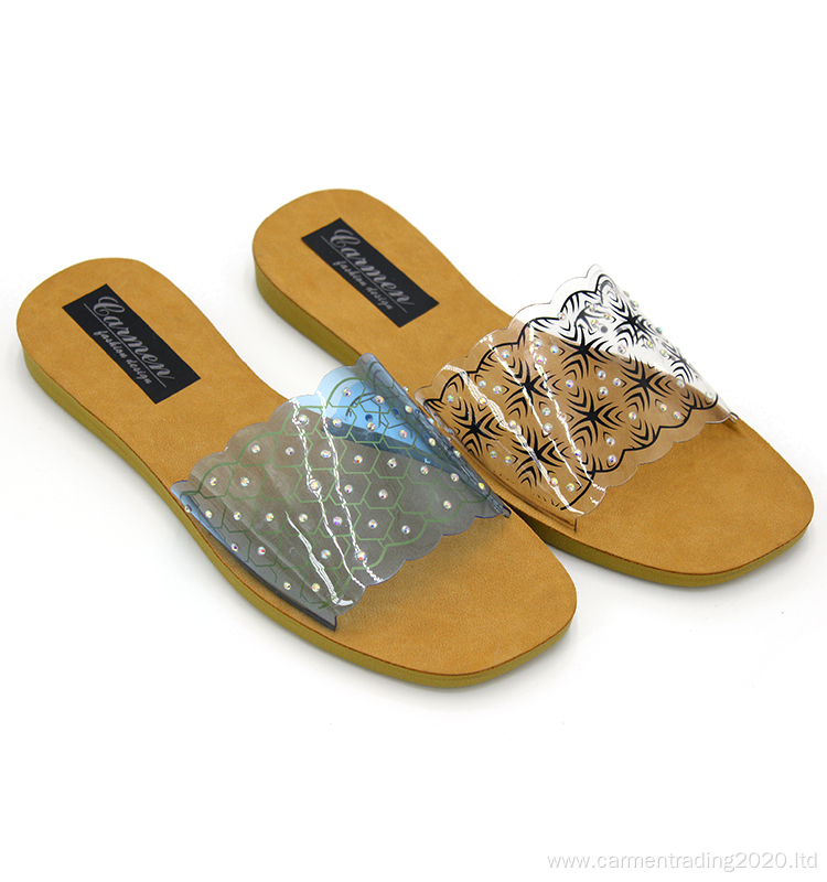 Fish mouth women's sandals with memory foam soles