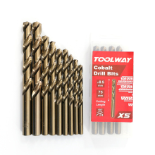 High-Quality DIN 338 HSS M35 Cobalt Twist Drill Bits Set: 1mm to 16mm for Metal Drilling