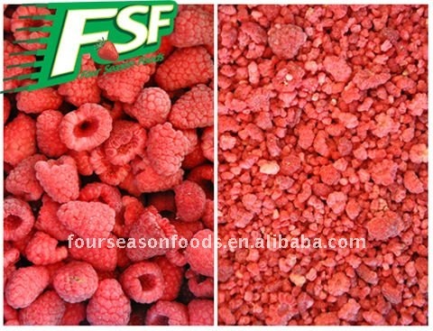 IQF/Frozen raspberry crumble for raspberry jam and juice