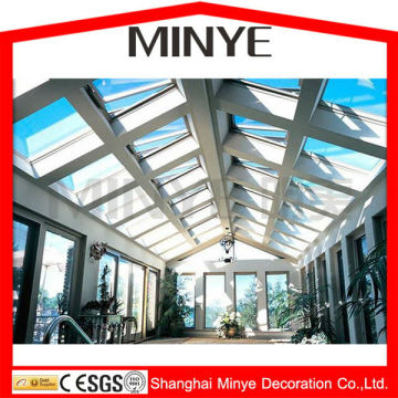 triangle roof aluminum heat break lowe glass sunroom commercial sunroom