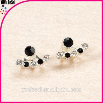 2015 hot sale new model earrings diamond stud earrings/fancy stud earring