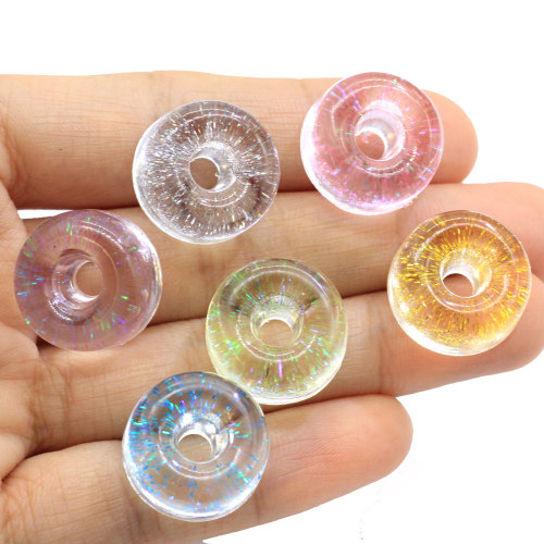 Ελαφρύ χρώμα Διαφανές Glitter New Charm Resin Beads Slime For Handmade Craftwork Decor Charms Jewelry DIY βραχιόλι