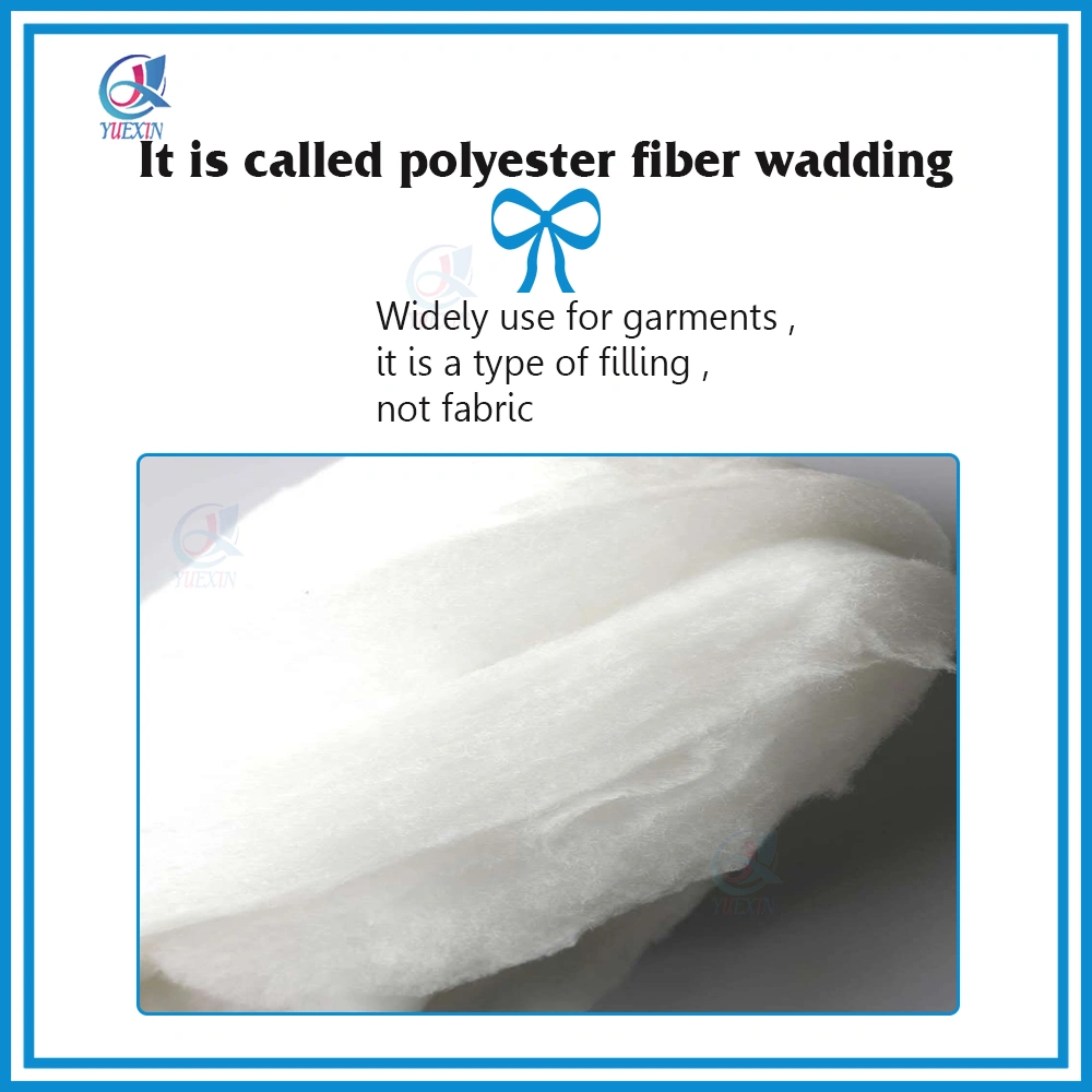 Wholesale High Loft Washable Polyester Cotton Wadding/Padding for Garment Interlining Batting
