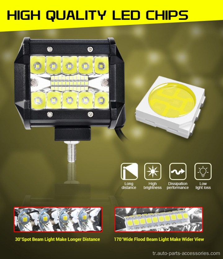 İş Işığı 60W LED Işık Çubuğu 4x4 Aksesuarlar