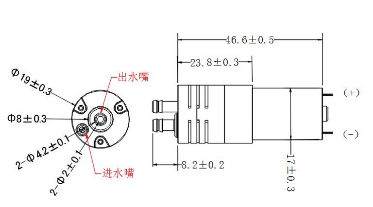 DSB130-B Water Pump Drawing DSB130-B Water Pump Drawing