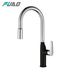 FUAO modern brass tall kitchen faucet