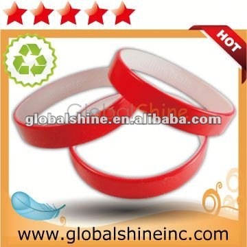 custom logo silicone rubber wristbands