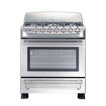 Commercial 5 Burner Gas Stove with Bakery Oven