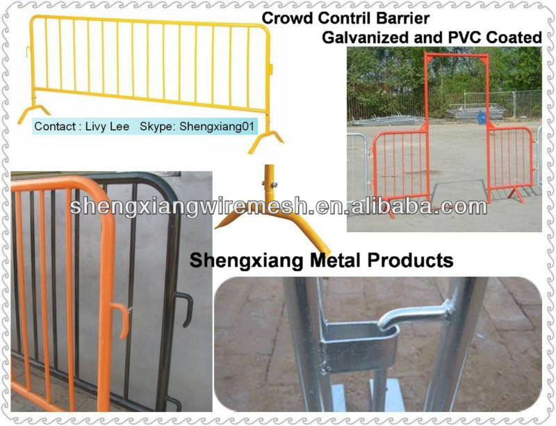 Galvanized temporary fence or movable fence (best price) Factory verifid by ISO and TUV Rheinland