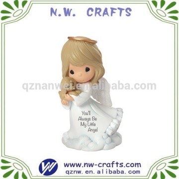 Beauty angel resin statue desk decoration