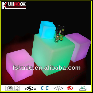 led glowing plastic cube stool illuminated led lighting cube chair