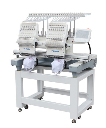 FUWEI domestic computerized double head embroidery machine monogram embroidery machine TWO HEAD