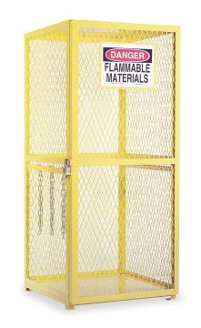 Gas cylinder storage cage for 9 cylinder