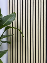 Acoustic slat wall panel natural oak