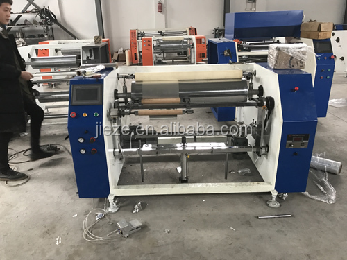 High quality Aluminium Foil Roll/Cling Film Roll Rewinder Machine