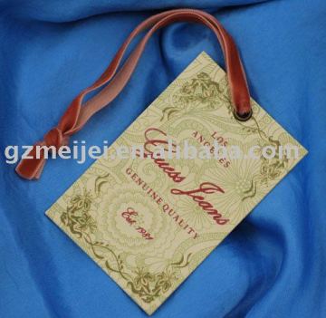 garment jeans paper hang tags