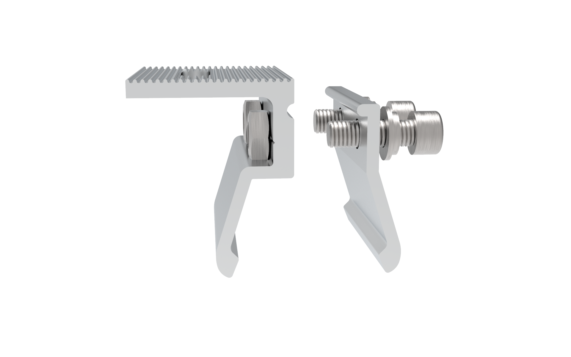Abrazadera de techo Flyback en ángulo de forma especial Special-Shaped Angle Flyback Roof Clamp