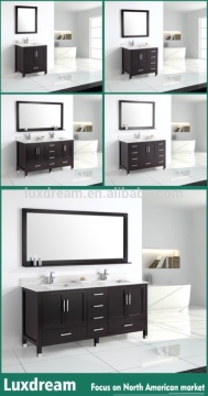 USA modern bathroom vanity series with quartz top