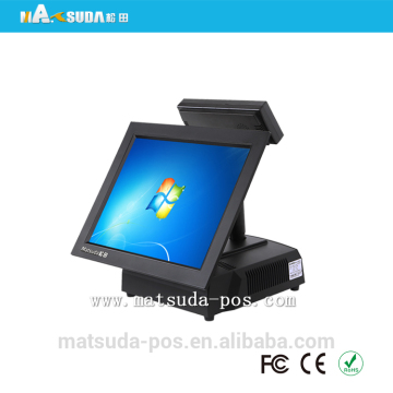 Supermarket, retail shop 64G SSD dual screen point of sale/cheap point of sale/electronic point of sale