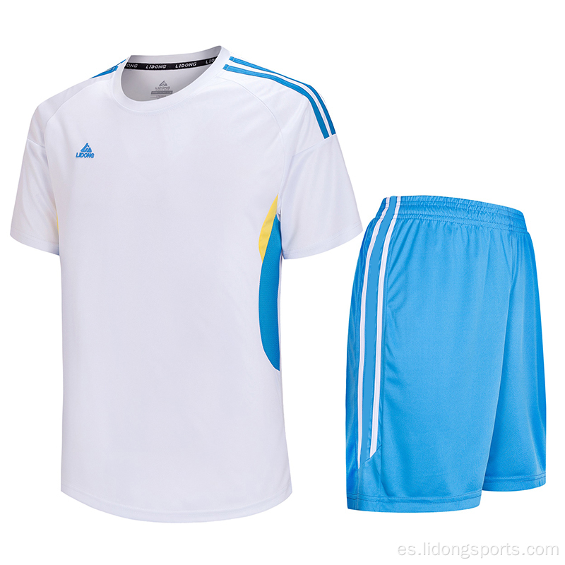 Jerseys de fútbol en blanco al por mayor uniformes de fútbol