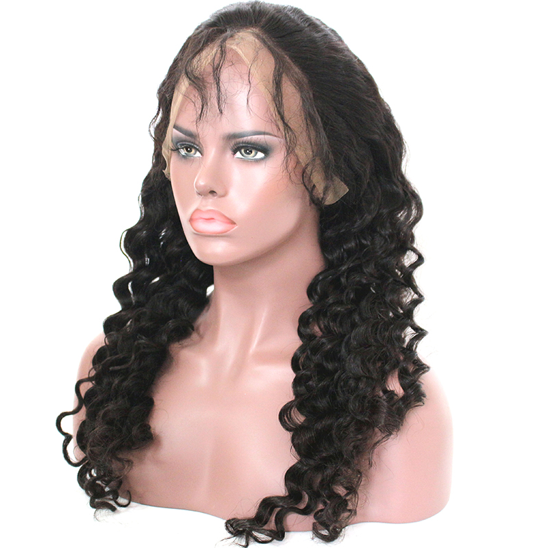 wholesale price virgin brazilian human hair wigs, loose deep wave human hair lace wigs,13*4 lace front human hair wigs